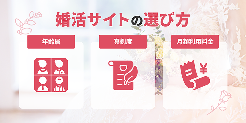 婚活サイトの選び方