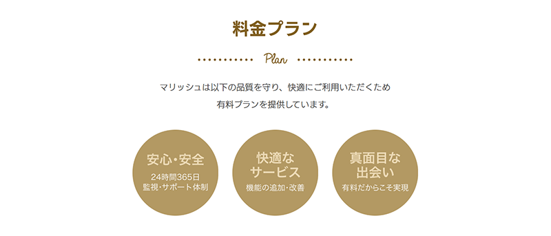 マリッシュの料金プラン